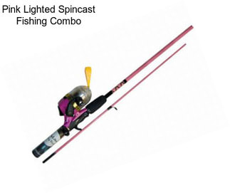 Pink Lighted Spincast Fishing Combo