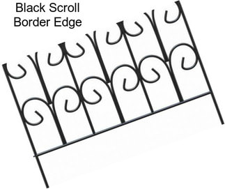 Black Scroll Border Edge