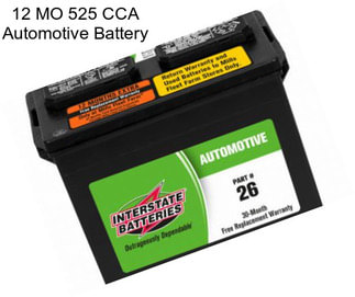 12 MO 525 CCA Automotive Battery