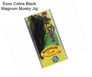 Esox Cobra Black Magnum Musky Jig
