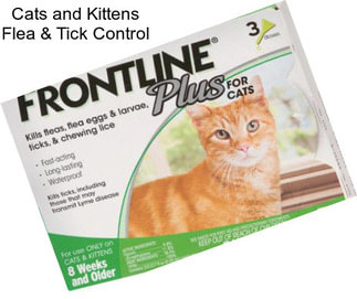 Cats and Kittens Flea & Tick Control