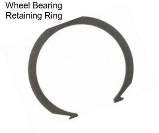 Wheel Bearing Retaining Ring