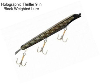 Holographic Thriller 9 in Black Weighted Lure