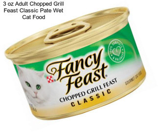 3 oz Adult Chopped Grill Feast Classic Pate Wet Cat Food