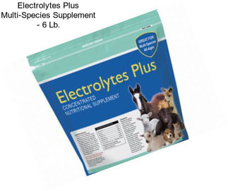 Electrolytes Plus Multi-Species Supplement - 6 Lb.