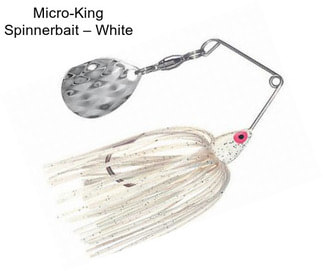 Micro-King Spinnerbait – White