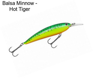 Balsa Minnow - Hot Tiger