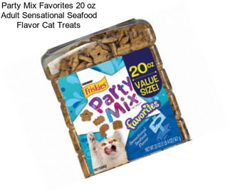 Party Mix Favorites 20 oz Adult Sensational Seafood Flavor Cat Treats