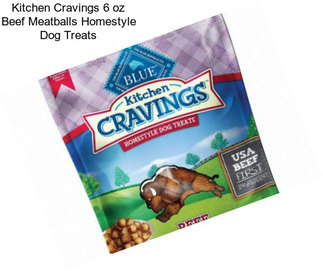 Kitchen Cravings 6 oz Beef Meatballs Homestyle Dog Treats