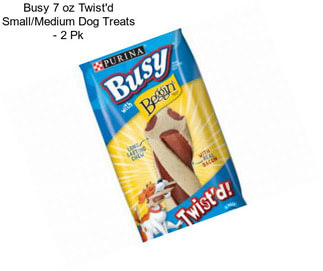 Busy 7 oz Twist\'d Small/Medium Dog Treats - 2 Pk