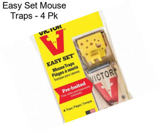 Easy Set Mouse Traps - 4 Pk