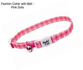 Fashion Collar with Bell - Pink Dots