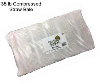 35 lb Compressed Straw Bale