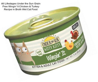 All Lifestages Under the Sun Grain Free Wingin\' It Chicken & Turkey Recipe in Broth Wet Cat Food