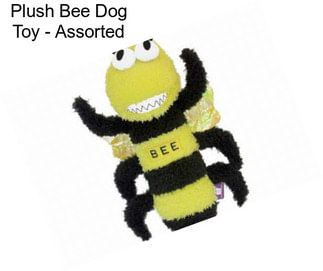 Plush Bee Dog Toy - Assorted