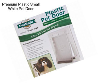Premium Plastic Small White Pet Door