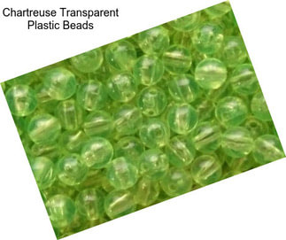 Chartreuse Transparent Plastic Beads