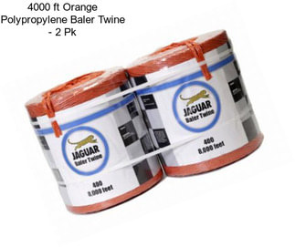 4000 ft Orange Polypropylene Baler Twine - 2 Pk