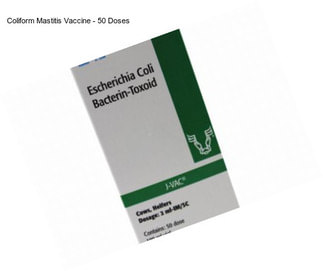 Coliform Mastitis Vaccine - 50 Doses