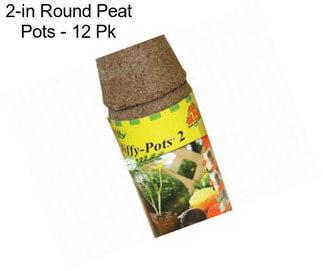 2-in Round Peat Pots - 12 Pk