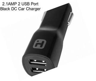 2.1AMP 2 USB Port Black DC Car Charger