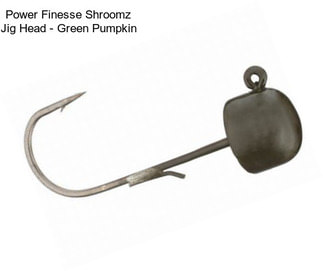 Power Finesse Shroomz Jig Head - Green Pumpkin