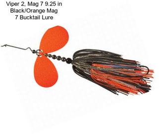 Viper 2, Mag 7 9.25 in Black/Orange Mag 7 Bucktail Lure
