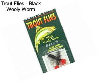 Trout Flies - Black Wooly Worm