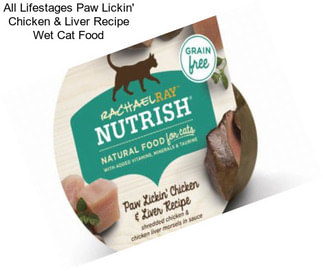 All Lifestages Paw Lickin\' Chicken & Liver Recipe Wet Cat Food