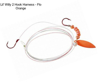Lil\' Willy 2 Hook Harness - Flo Orange