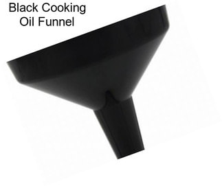 Black Cooking Oil Funnel