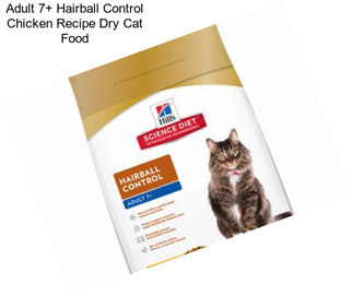 Adult 7+ Hairball Control Chicken Recipe Dry Cat Food