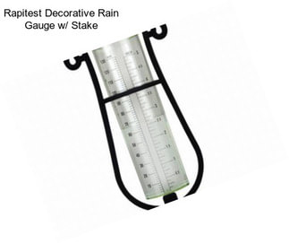 Rapitest Decorative Rain Gauge w/ Stake