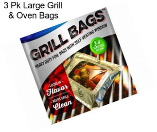 3 Pk Large Grill & Oven Bags