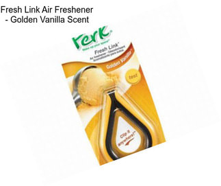 Fresh Link Air Freshener - Golden Vanilla Scent