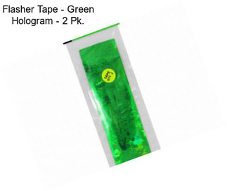 Flasher Tape - Green Hologram - 2 Pk.