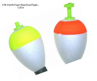 2 Pk Fish\'N Foam Pear/Oval Floats - 1.25 in