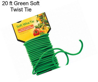 20 ft Green Soft Twist Tie