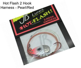 Hot Flash 2 Hook Harness - Pearl/Red