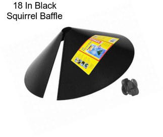 18 In Black Squirrel Baffle