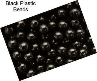 Black Plastic Beads