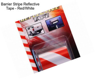 Barrier Stripe Reflective Tape - Red/White