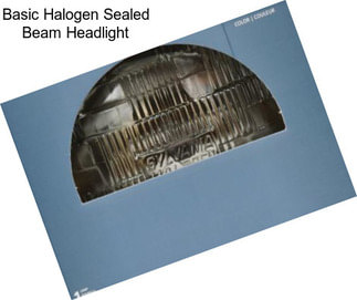 Basic Halogen Sealed Beam Headlight