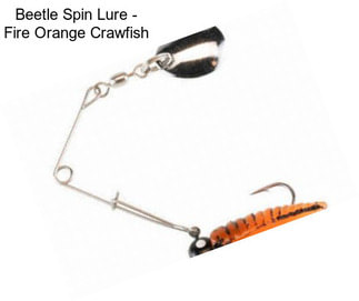 Beetle Spin Lure - Fire Orange Crawfish