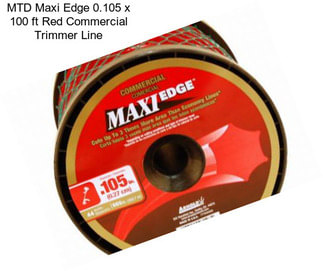 MTD Maxi Edge 0.105 x 100 ft Red Commercial Trimmer Line