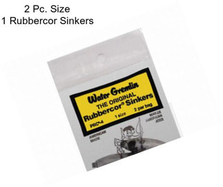 2 Pc. Size 1 Rubbercor Sinkers