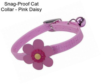 Snag-Proof Cat Collar - Pink Daisy