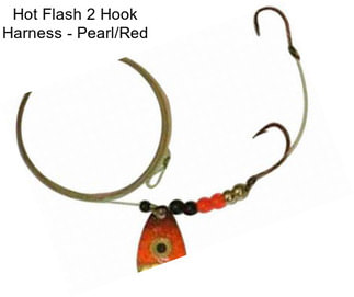 Hot Flash 2 Hook Harness - Pearl/Red