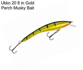 Ukko 20 8 in Gold Perch Musky Bait