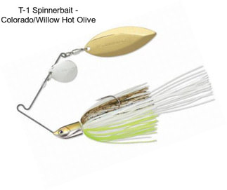 T-1 Spinnerbait - Colorado/Willow Hot Olive